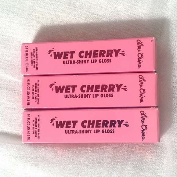 Lime Crime Other - 3 Pack Brand New Lime Crime Wet Cherry Lip Gloss in Juicy Cherry